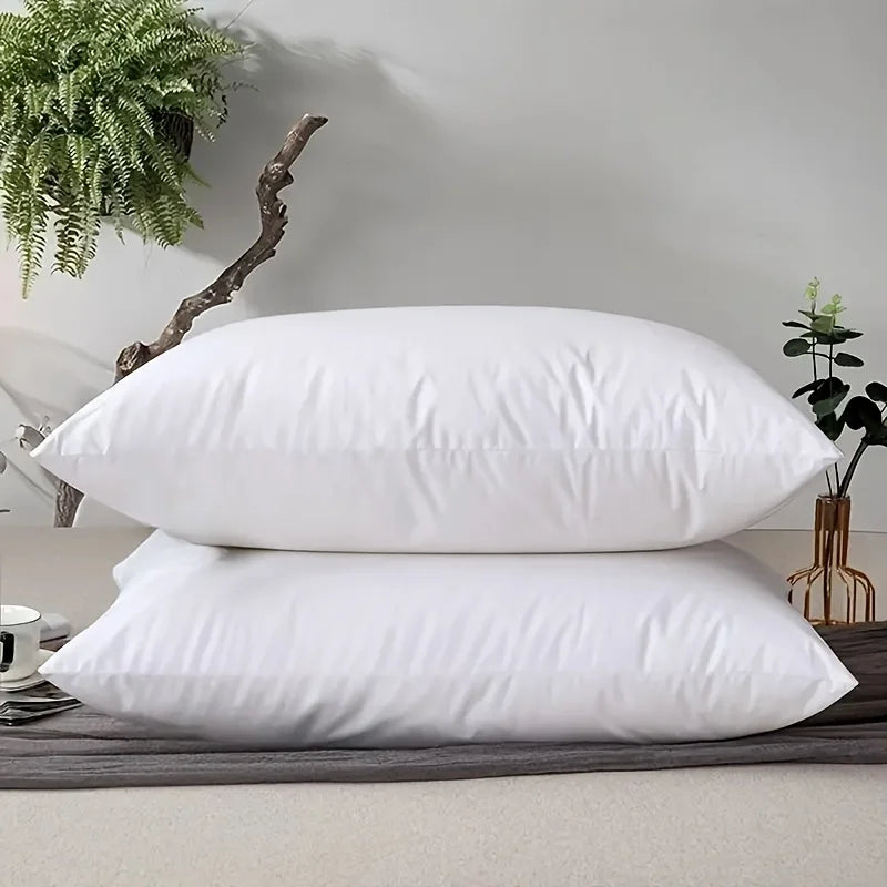 oreiller blanc uni moderne literie polyester coton doux décoration maison sommeil