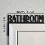 panneau mural moderne minimaliste noir blanc salle bain porte chambre salon décoration accroches clés