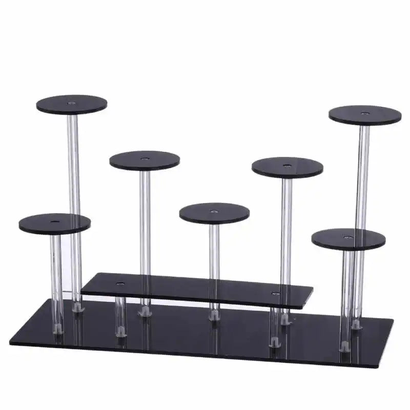 présentoir acrylique transparent multi niveaux support figurines flacons parfum décoration maison salon