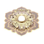 plafonnier led fleur crystal moderne élégant transparent blanc doré chambre salle manger
