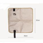 pochette camping tissu imperméable motif imprimé élastique noir pratique robuste