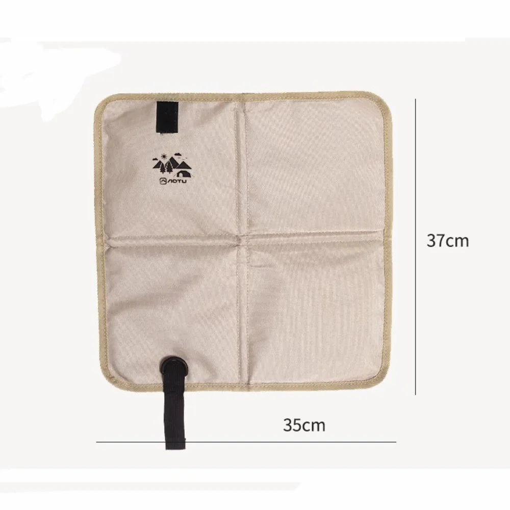 pochette camping tissu imperméable motif imprimé élastique noir pratique robuste