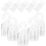crochet rideau transparent moderne adhésif lisse 1cm large 2.4cm haut 10pcs