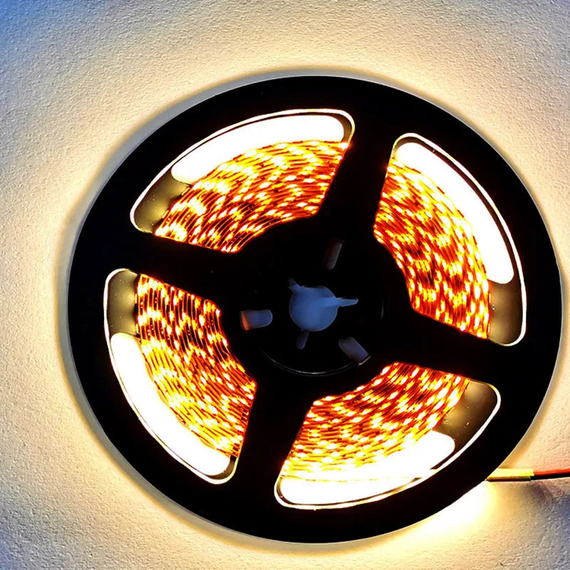 ruban led blanc 3000k 4000k 6000k 10000k 12v 24v 120leds/m adhésif moderne fixe connecteurs