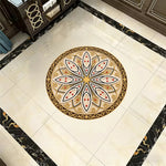 décor autocollant doré ornements floraux motifs géométriques classique 60cm 80cm