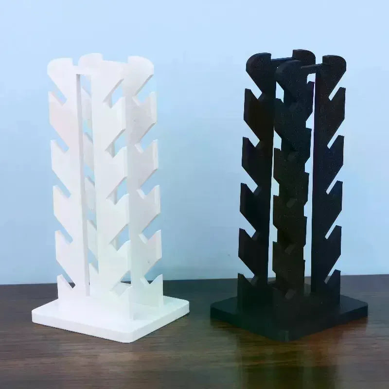 support planche roulettes blanc noir structure géométrique moderne minimaliste
