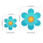 sticker anti dérapants fleurs modernes salle bain bleu vert orange rose violet éco responsable