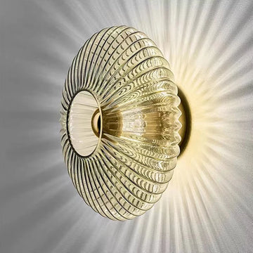 Lampe moderne dorée rayures horizontales élégante cuisine chambre coucher