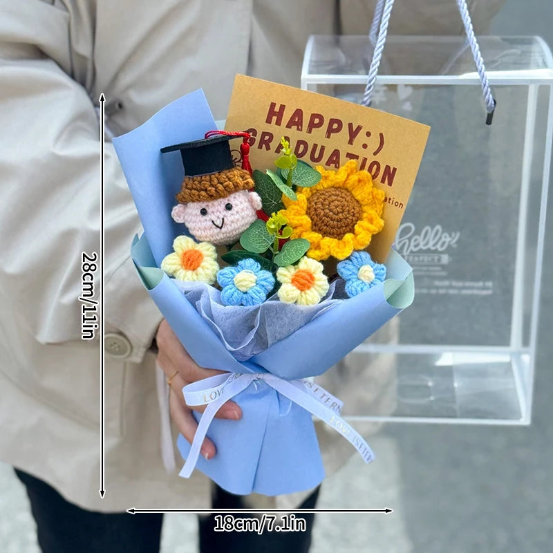 bouquet fleurs artificielles tournesols jaune orange blanc décoration mariage cadeau fête enseignants