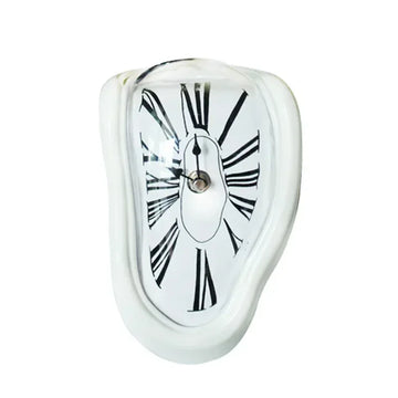 horloge murale classique ancien chiffres romains noir fond blanc doré argenté