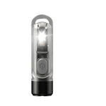 lampe torche rechargeable led uv intense extérieure 300 lumens moderne compact noire verte bleue