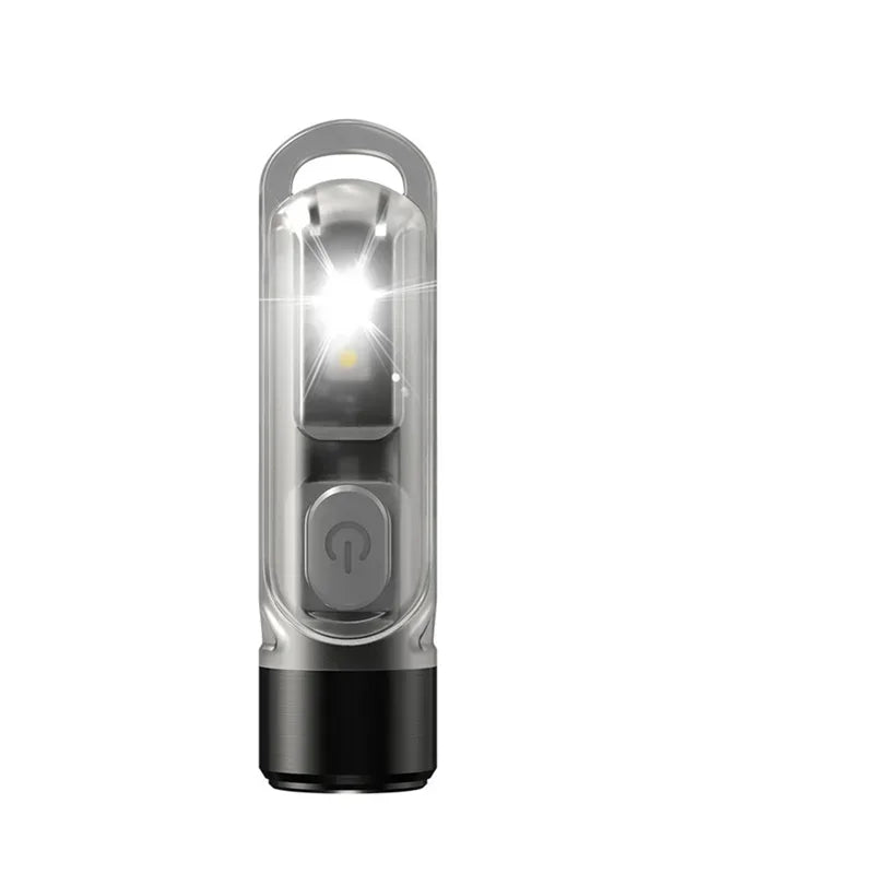 lampe torche rechargeable led uv intense extérieure 300 lumens moderne compact noire verte bleue