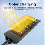 lampe solaire led motion sensor exterieure moderne noire ip65 abs