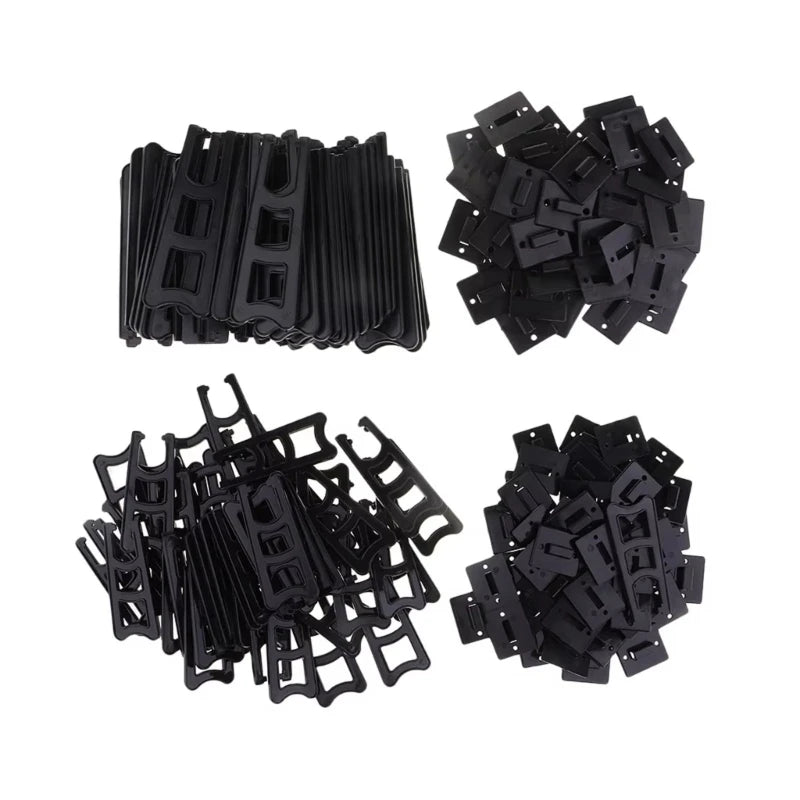 clips fixation noir robustes pratique cadre photo 19cm transparents perforations unisexes adultes
