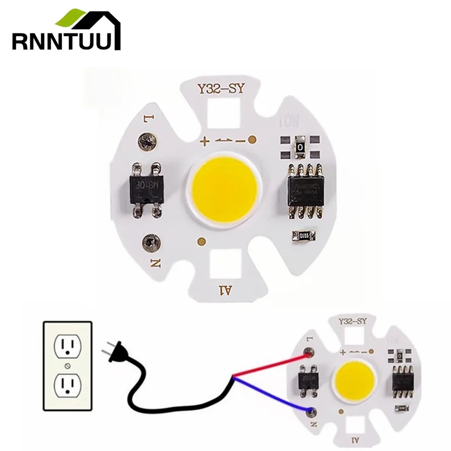 source lumineuse led blanc 31mm moderne connecteur électrique 220v 3w 5w 7w 10w 12w