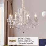 lustre doré cristal pendants élégant classique baroque suspension chambre salon