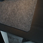 tapis souris gris foncé texture points blancs moderne antidérapant souris clavier tasse