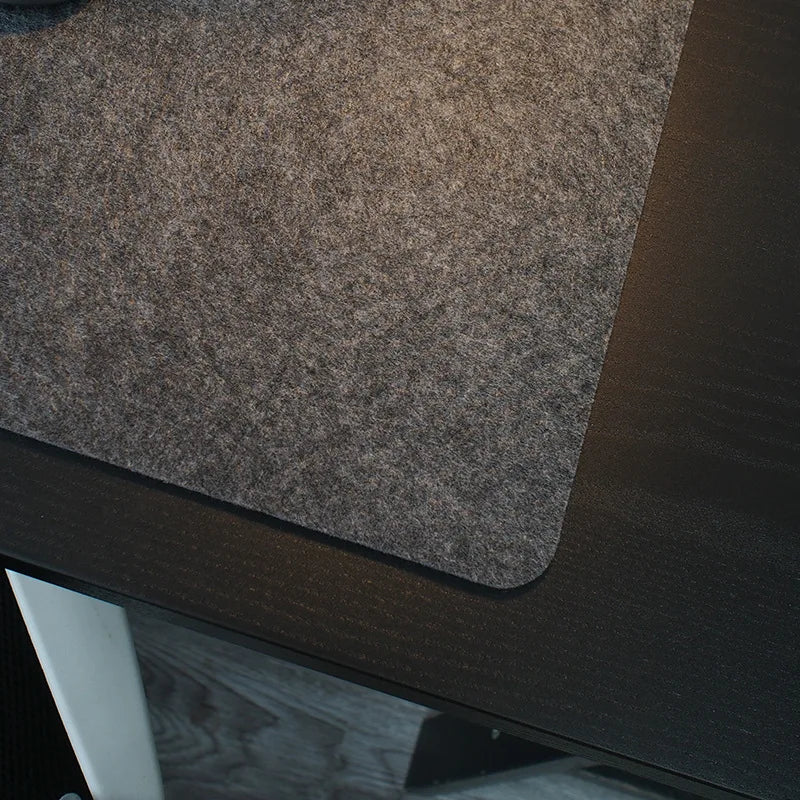 tapis souris gris foncé texture points blancs moderne antidérapant souris clavier tasse
