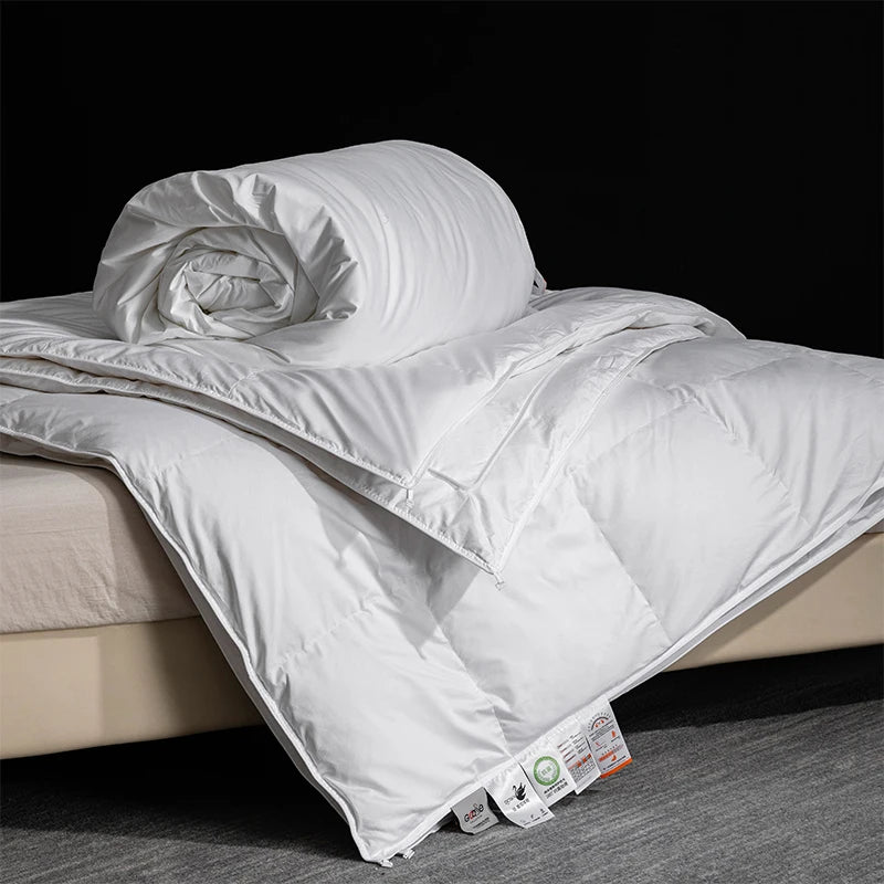 Couette en soie dans un environnement de chambre zen