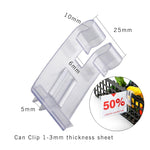 boîte rangement transparente moderne adhésif étiquette sundries sorting tag stockage armoire flexible gripper clip