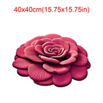 tapis fleur rose relief moderne polypropylène maison chambre rouges bleus verts violets noirs blancs