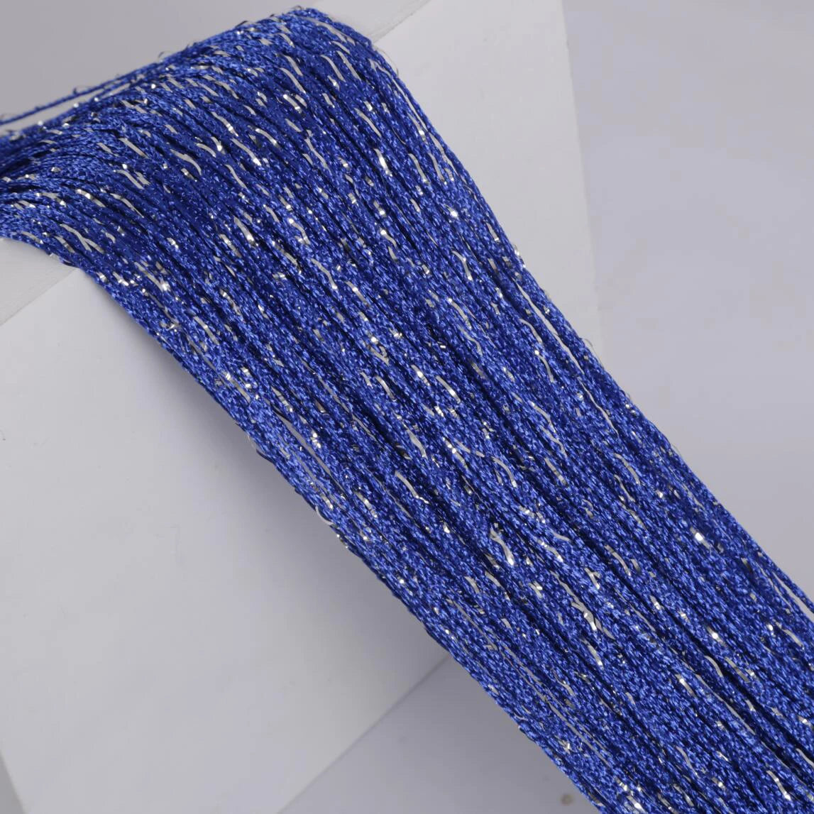 ruban pailleté orange rouge bleu doré opacité moderne décoration intérieure chambre