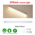 lampe led rechargeable aimantée détecteur mouvement 50cm 30cm 20cm 10cm blanc moderne autonomie