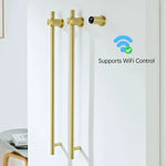 porte serviettes mural électrique noir or laqué moderne 60w wifi contrôlable 220v 110v