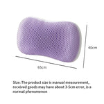 coussin cou violet hexagonal contemporain super doux support cervical confortable