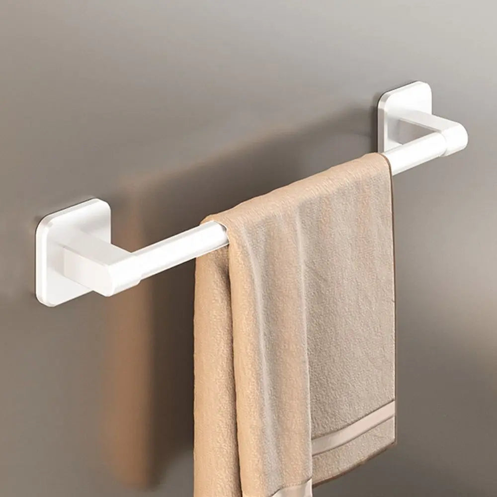 porte serviettes mural adhésif gris lisse durable salle bains 30cm 40cm 50cm moderne