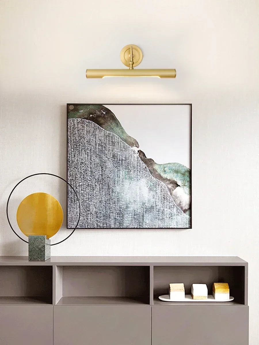 lampe miroir moderne noir doré éclairage mural fixé mur contemporain éclairage quotidien chambre coucher