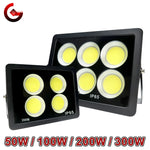 projecteur led cob ip65 moderne 220v 50w 100w 200w 300w noir clips câbles