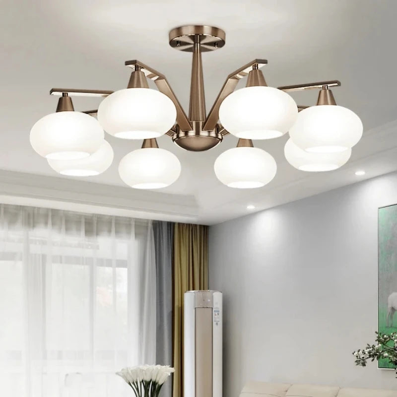 lustre moderne nickel mat opalescent led chambre salon suspension murale trois lumières