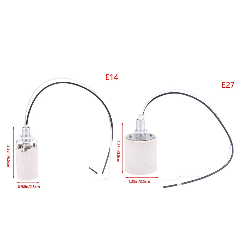 socquette éclairage led vis céramique blanc texturé moderne e14 e27 câble fixations