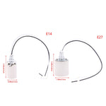 socquette éclairage led vis céramique blanc texturé moderne e14 e27 câble fixations