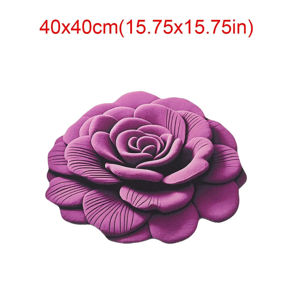 tapis fleur rose relief moderne polypropylène maison chambre rouges bleus verts violets noirs blancs