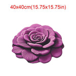 tapis fleur rose relief moderne polypropylène maison chambre rouges bleus verts violets noirs blancs