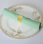 serviette table polyester unie bordure dentelle classique mariage décoration restaurant