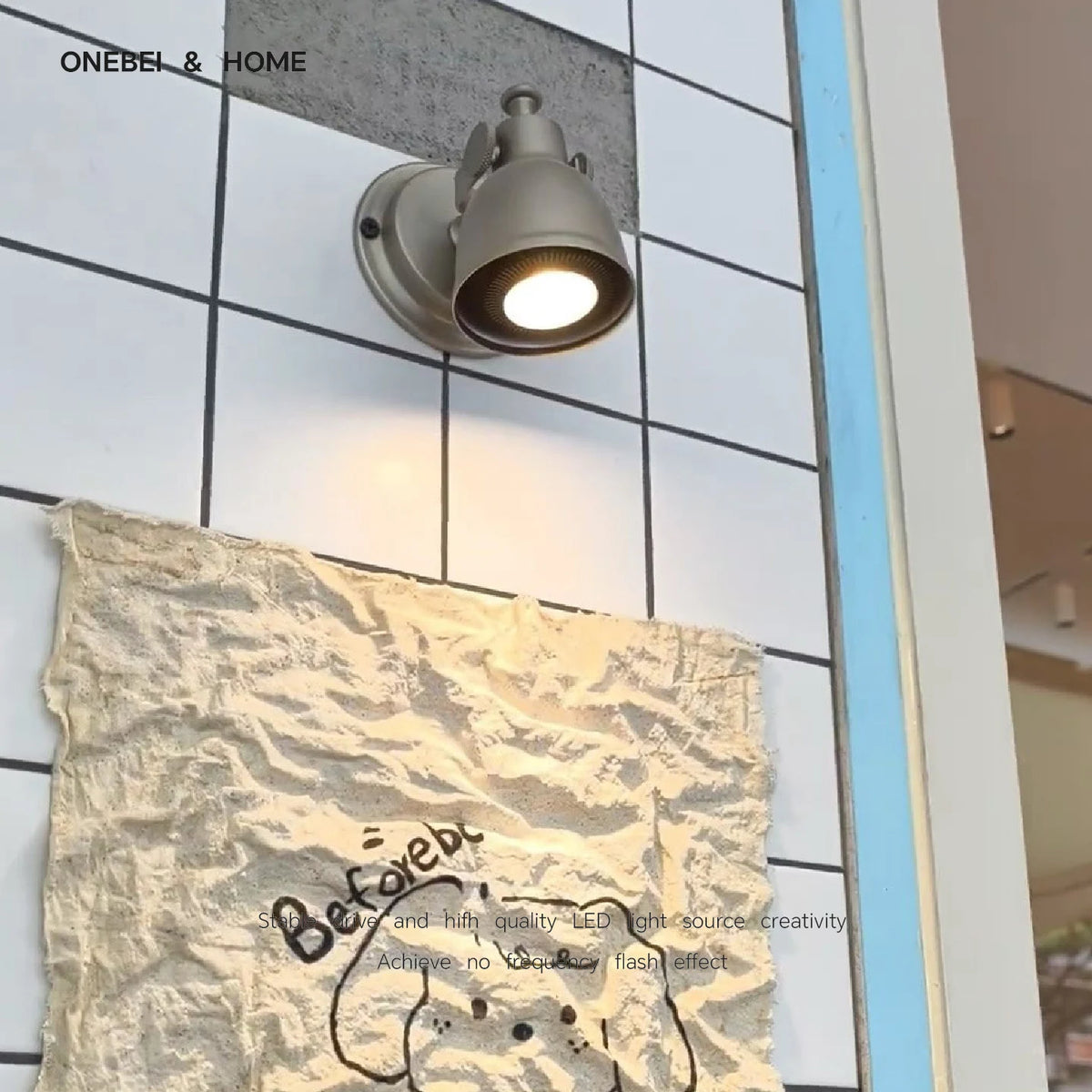 applique murale led moderne or nickel fixée mur éclairage quotidien flux luminescent variable cuisine
