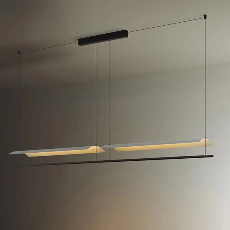 suspension lumineuse moderne minimaliste noir blanc beige opacité câbles suspendus lampe câble support suspension