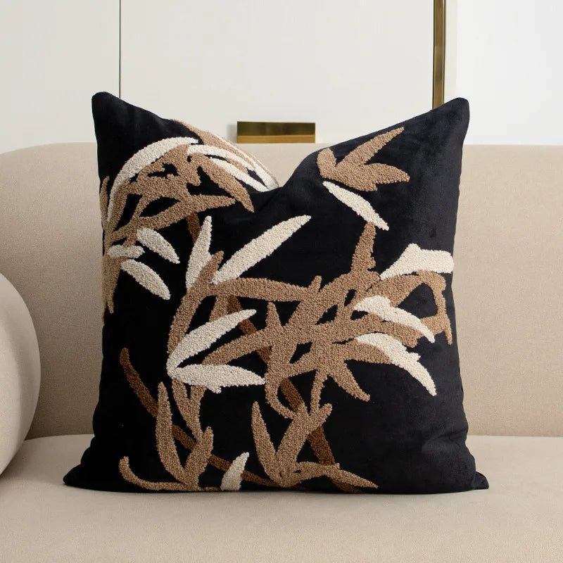 coussins décoratifs modernes motifs géométriques végétaux peluche maison voiture