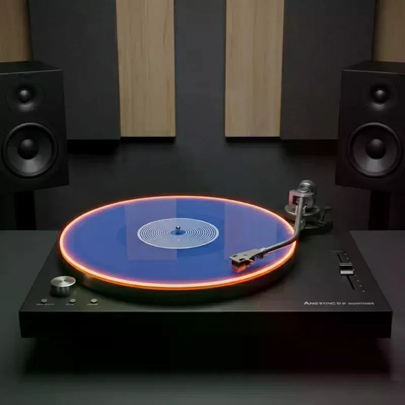 tapis remplacement platine vinyle acrylique anti statique anti bruit bleu orange vert transparent moderne