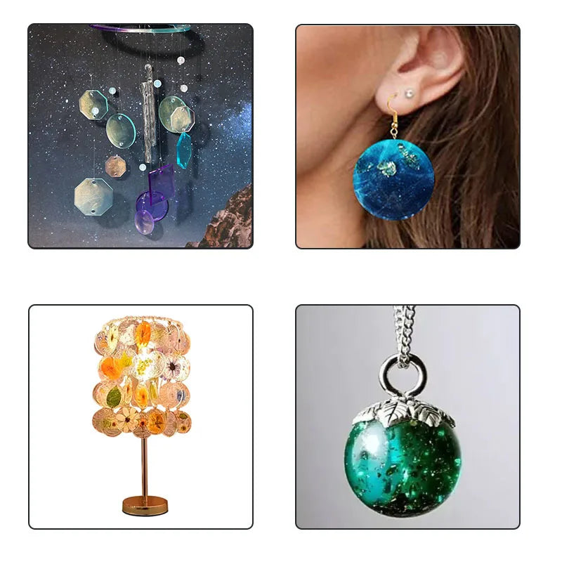 moules silicone géométriques modernes cercles rectangles diamants coeurs opaques bricolage bijoux pendentifs