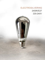 ampoules led filament spiralées vintage industrielle argentée dorée e27 360deg 250lumens 30000h