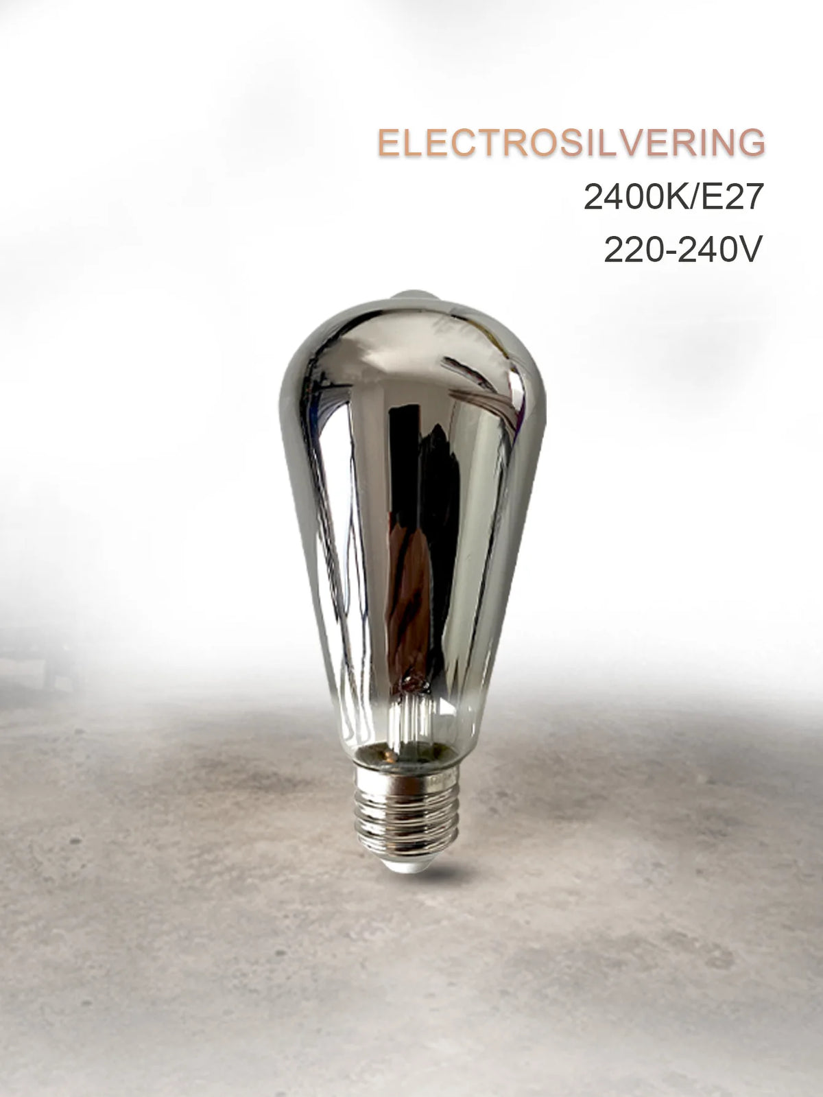 ampoules led filament spiralées vintage industrielle argentée dorée e27 360deg 250lumens 30000h