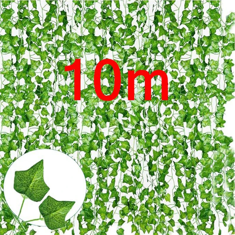 guirlande artificielle feuilles vigne vert soie extérieure naturelle 10m 6m 4m 2m decoration maison