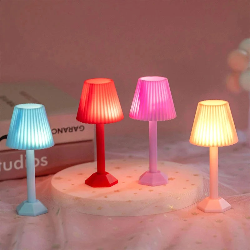 lampe table moderne plissée rouge bleu rose violet lumière cactus fleur chambre enfants