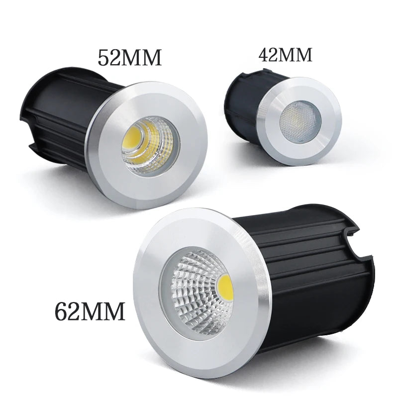 lot spots led encastrés extérieurs étanches sol jardin escalier mur aluminium noir
