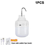 ampoules led rechargeables usb haute luminosité lanterne portable blanc moderne compact crochet