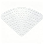 tapis bain moderne 54x54cm texturé ventouses drainage gris clair minimaliste respectueux environnement